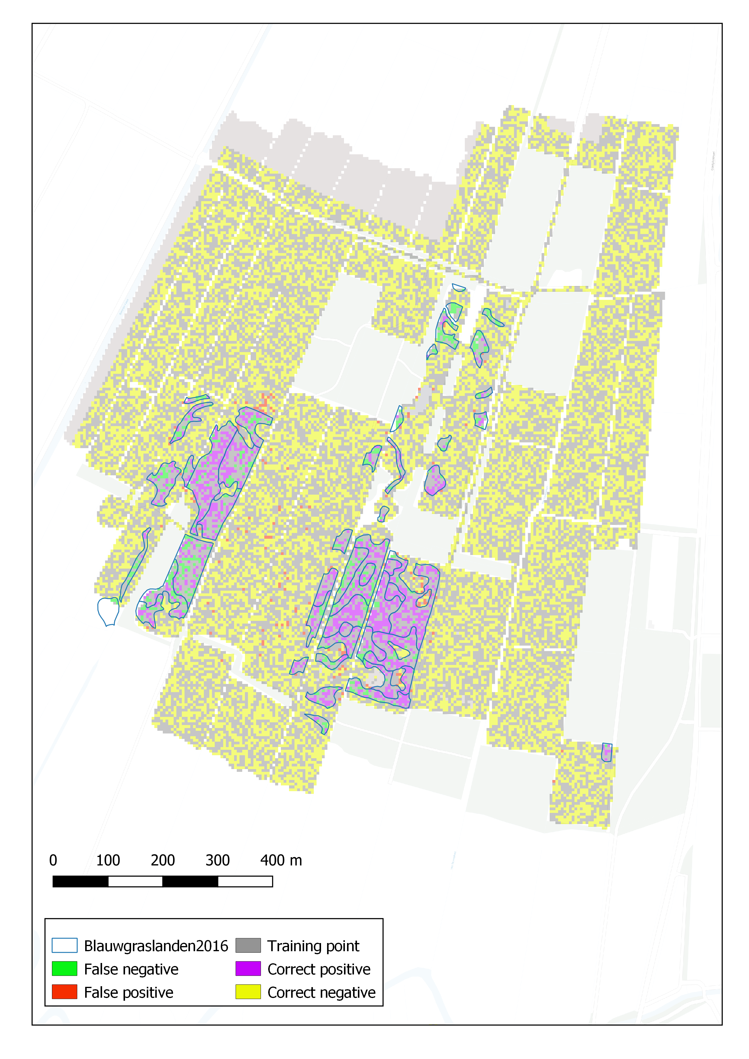 Figuur 2 Resultaat voorspelling met de test dataset