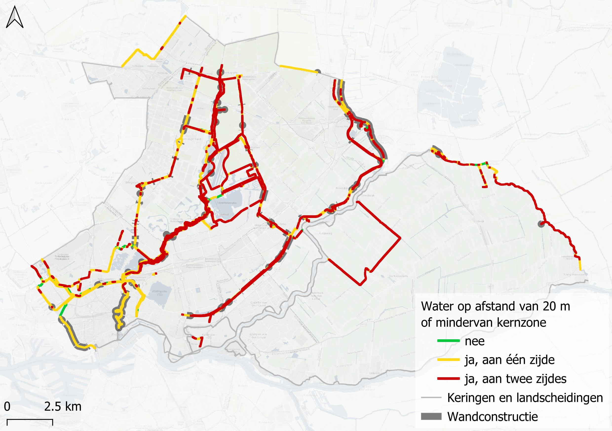 Figuur 7. Beverwerende kenmerken van regionale en overige keringen