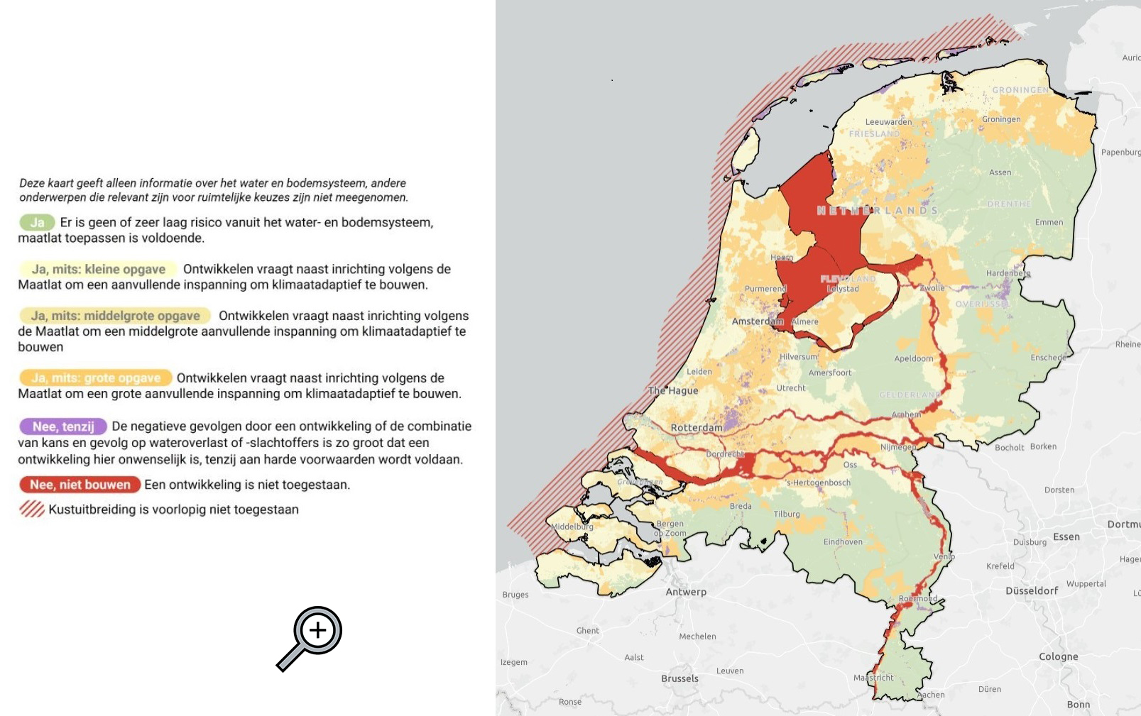 Landelijke kaart afwegingskader loep