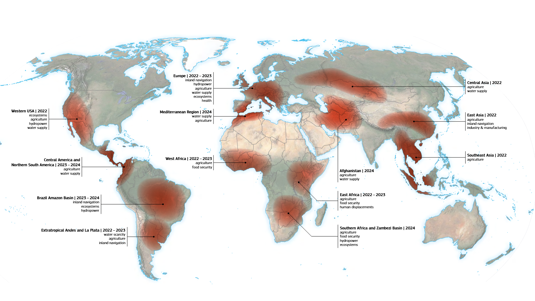 Wereld Droogte Atlas wake up call voor wereldleiders