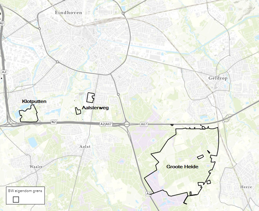 Afb 2 Waterwingebieden rond Eindhoven